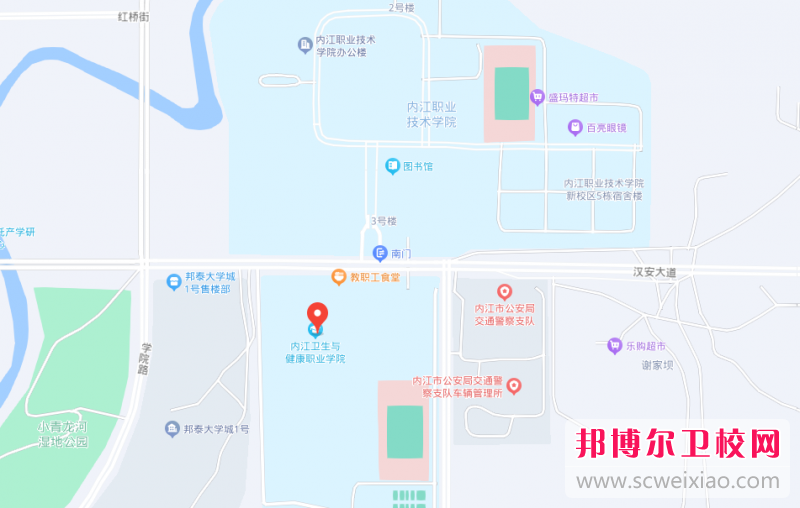 內江衛(wèi)生與健康職業(yè)學院地址在哪里，哪個地區(qū)，哪個城市?