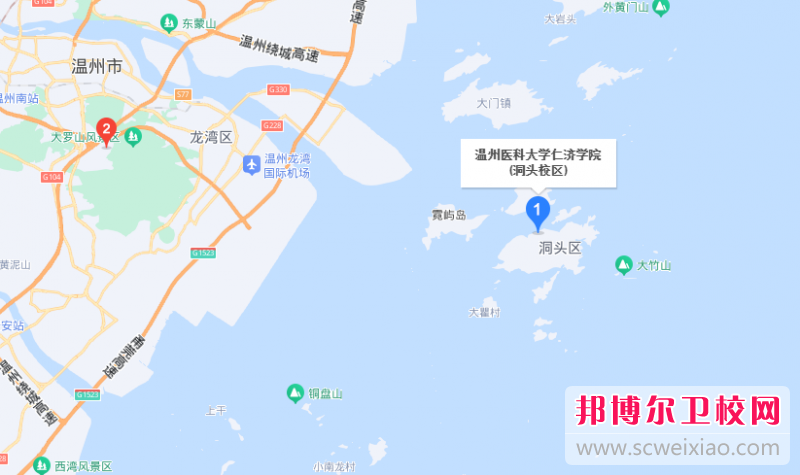 溫州醫(yī)科大學仁濟學院地址在哪里，哪個地區(qū)，哪個城市?